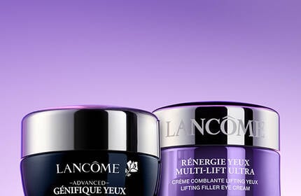 Productos para el cuidado de los ojos Lancome, ofreciendo una seleccion de tratamientos para el contorno de ojos en un formato movil.