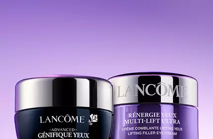 Productos para el cuidado de los ojos Lancome, ofreciendo una seleccion de tratamientos para el contorno de ojos en un formato movil.