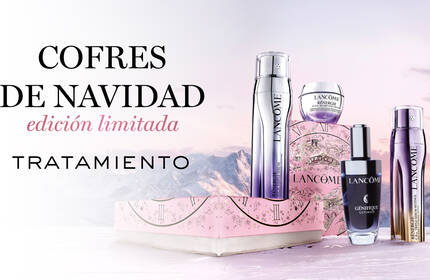 Cofres de regalo Lancome, ofreciendo una seleccion de productos en un elegante empaque, perfecto para regalar o mimarse a uno mismo.