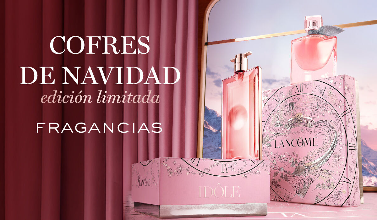 Cofres de regalo Lancome, ofreciendo una seleccion de productos en un elegante empaque, perfecto para regalar o mimarse a uno mismo.