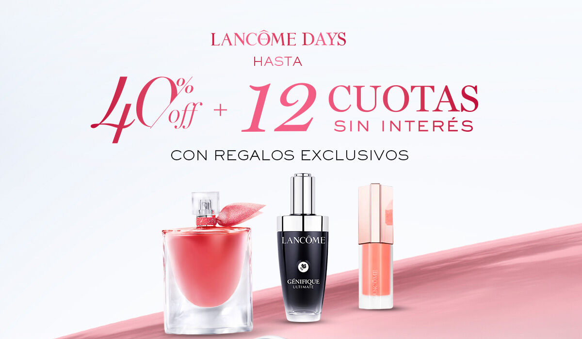 Fragancia Idole de Lancome, exhibida en un entorno moderno y elegante, reflejando su espiritu audaz y femenino.