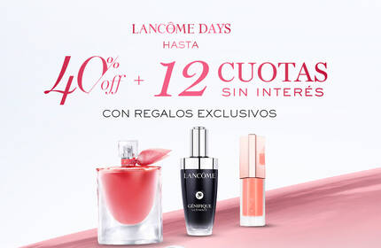 Fragancia Idole de Lancome, exhibida en un entorno moderno y elegante, reflejando su espiritu audaz y femenino.