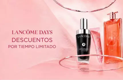 Fragancia Idole de Lancome, exhibida en un entorno moderno y elegante, reflejando su espiritu audaz y femenino.