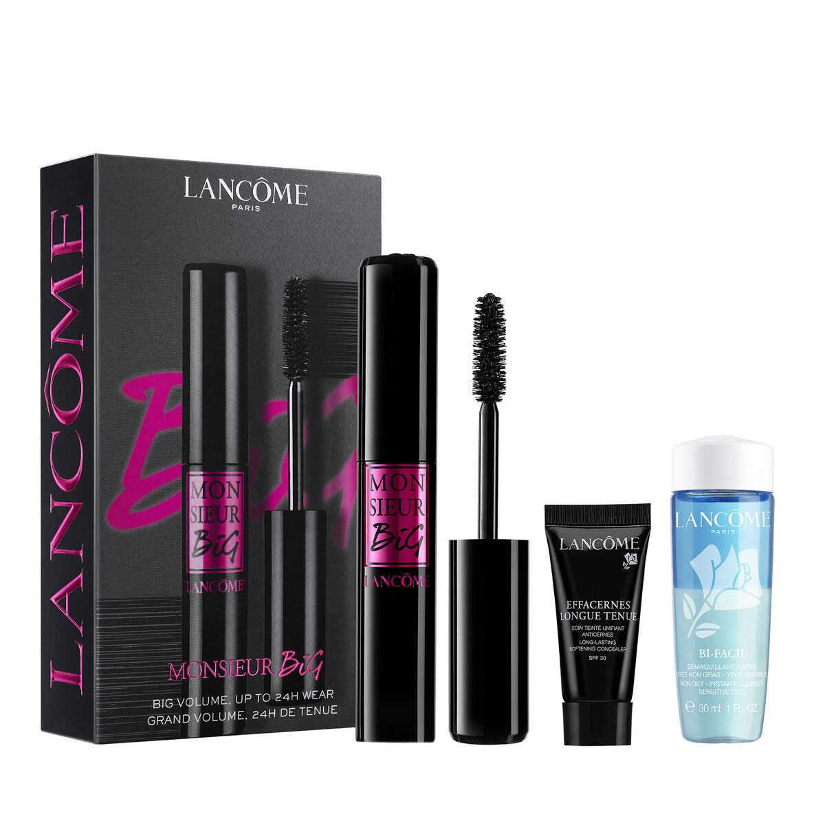 MONSIEUR BIG MASCARA SET CON EFFACERNES & BI-FACIL